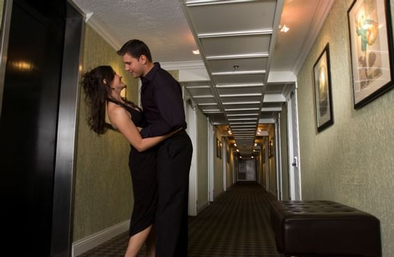 Hall way in Mark Peoria Hotel